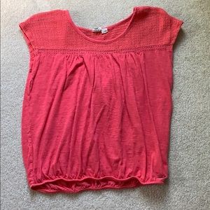 Roxy Pink Woven Top